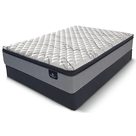 King Plush Comfort Top Pocketed Coil Mattress and Foundation